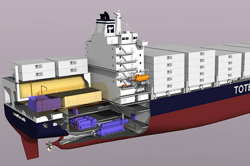 Cutaway of ship design
