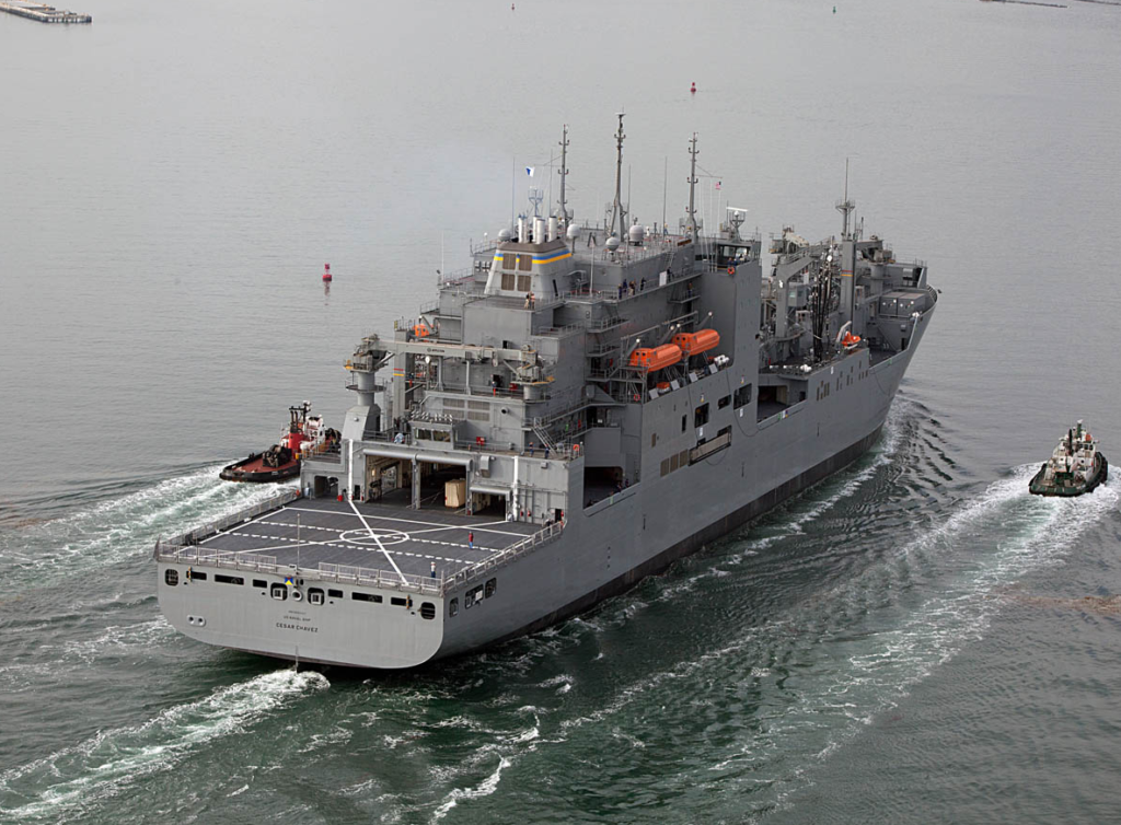 Large ship on the ocean